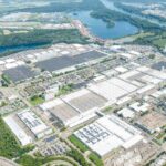 Luftbild des Werks von Mercedes-Benz Trucks in Wörth
