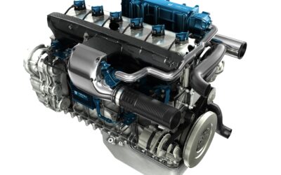 Bild eines Wasserstoffverbrenners auf Basis des 12,8-Liter-Motors Mercedes-Benz OM471 mit Umrüstung durch Keyou