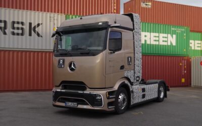Prototyp eines Mercedes-Benz GenH2 Truck mit aerodynamischer Pro Cabin