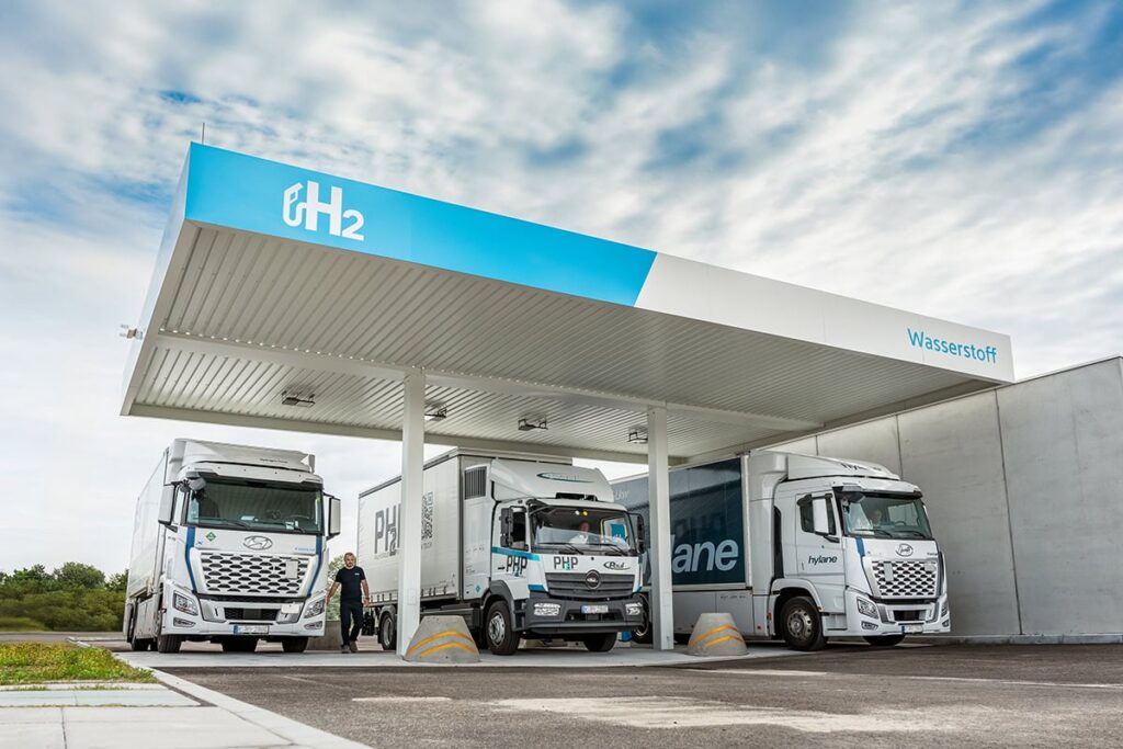 Wasserstoff-Tankstelle von H2 Mobility in Frankenthal