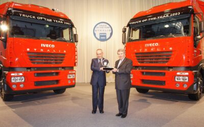 Preisverleihung zum „Truck of the Year 2003“ für den Iveco Stralis