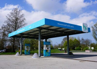 Bild einer Wasserstofftankstelle