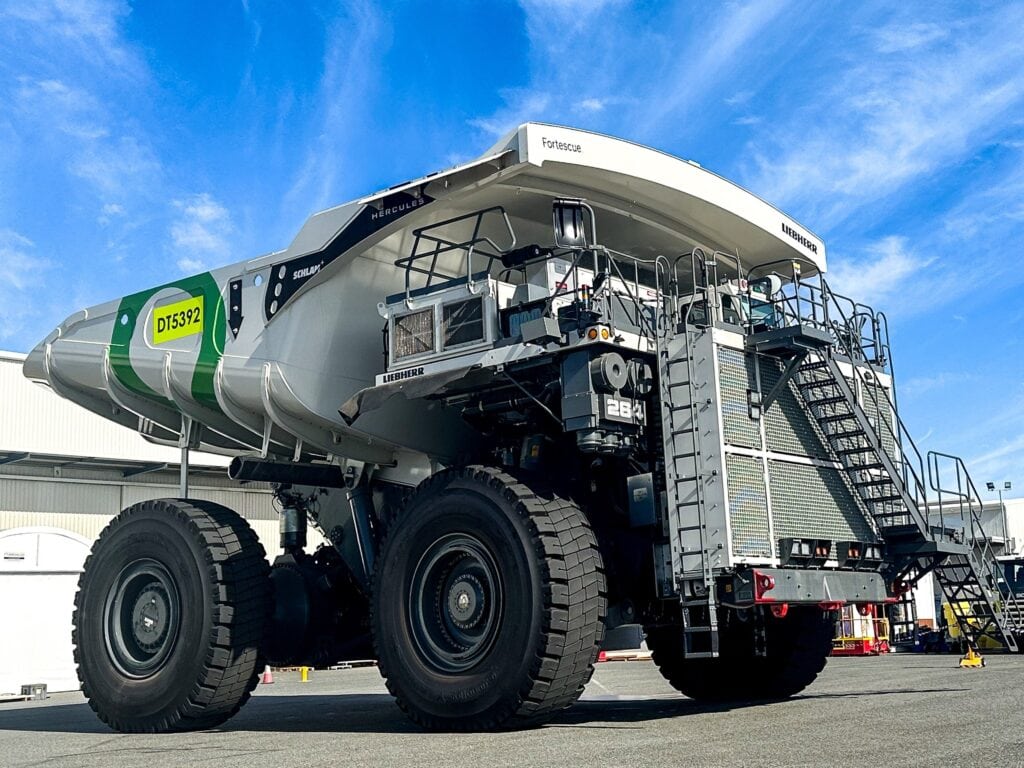 Mining-Truck Liebherr Fortescue Australien Brennstoffzelle