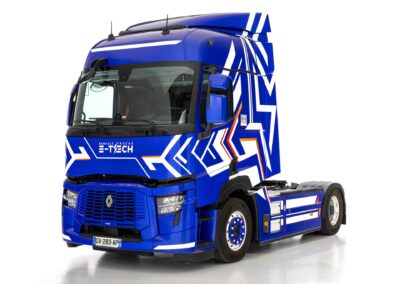 Sondermodell E-Tech T Diamond Arrow von Renault Trucks; freigestellt
