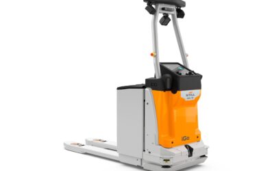Autonomer Niederhubwagen STILL AXL 15 iGo, freigestellte Studioaufnahme