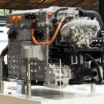 300-kW-Brennstoffzellensystem von Toyota auf einem Messestand