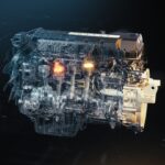 Studioaufnahme des neuen 13-Liter-Motors der Volvo-Gruppe in US-Version für die Abgasnorm EPA 2027